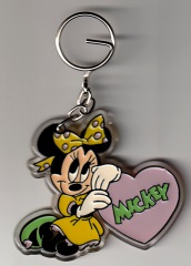 Schlüsselanhänger Minni mit Herz Mickey