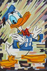 Donald Duck "All Squared Away 1" Canvas-Druck 30x40cm
