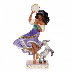 Esmeralda und Djali: Twirling Tambourine Player Figur