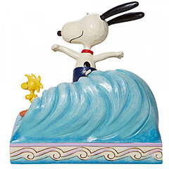 Snoopy & Woodstock beim Surfen (PEANUTS BY JIM SHORE) Figur