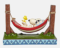 Snoopy & Woodstock in der Hängematte Figur