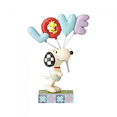 Snoopy with LOVE Balloon Figurine
