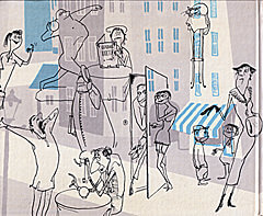 Rue de Plaisir / 67 Zeichnungen von Kurt Halbritter / Bärmeier und Nikel 1955