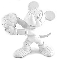Micky Maus Torwart weiß (BULLY) Kleinfigur 5,5cm