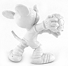 Micky Maus Torwart weiß (BULLY) Kleinfigur 5,5cm