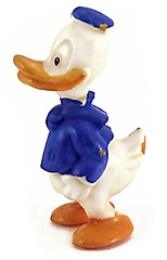 Donald Duck Hohlkörper Kleinfigur Plastik 6cm