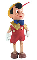 Pinocchio Gliederfigur mit Bekleidung 22cm