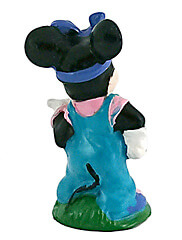 Minnie Mouse with waving thumb small figure 6cm