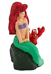 Arielle auf Felsen mit Sebastian Kleinfigur 7cm