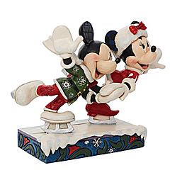 Mickey and Minnie Ice Skating Figurine