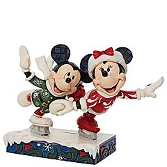 Micky und Minnie beim Eislaufen (JIM SHORE DISNEY TRADITIONS) Figur