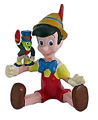 Pinocchio mit Jiminy Grille (APPLAUSE) Kleinfigur 5cm