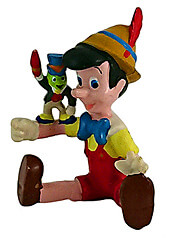 Pinocchio with Jiminy Cricket (APPLAUSE) small figure 5cm