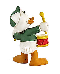 Tick mit Trommel (BULLY) Kleinfigur 5cm metallic
