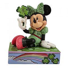 St. Patricks Minnie Maus (DISNEY TRADITIONS) Personality Pose Figur