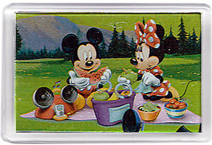Kühlschrankmagnet Micky & Minnie Picknick