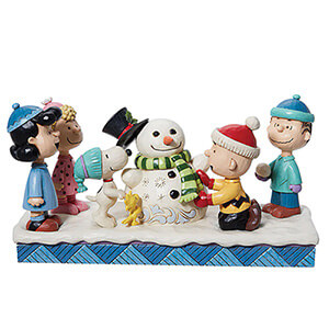 Die Peanuts-Bande baut einen Schneemann (DISNEY TRADITIONS) Figur