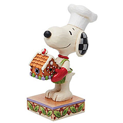 Snoopy Holding Gingerbread House Christmas Creations (PEANUTS BY JIM SHORE) Figurine