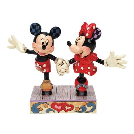 Micky und Minnie Maus Roller Skating (DISNEY TRADITIONS) Figur
