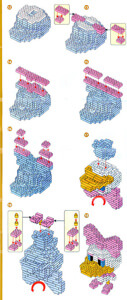 Daisy Duck Nanoblock 3D-Puzzle (200 Teile)