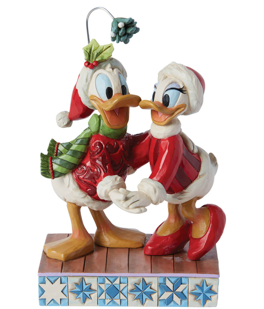 Donald Duck and Daisy Duck unter dem Mistelzweig Merry Mistletoe (DISNEY TRADITIONS) Weihnachtsfigur