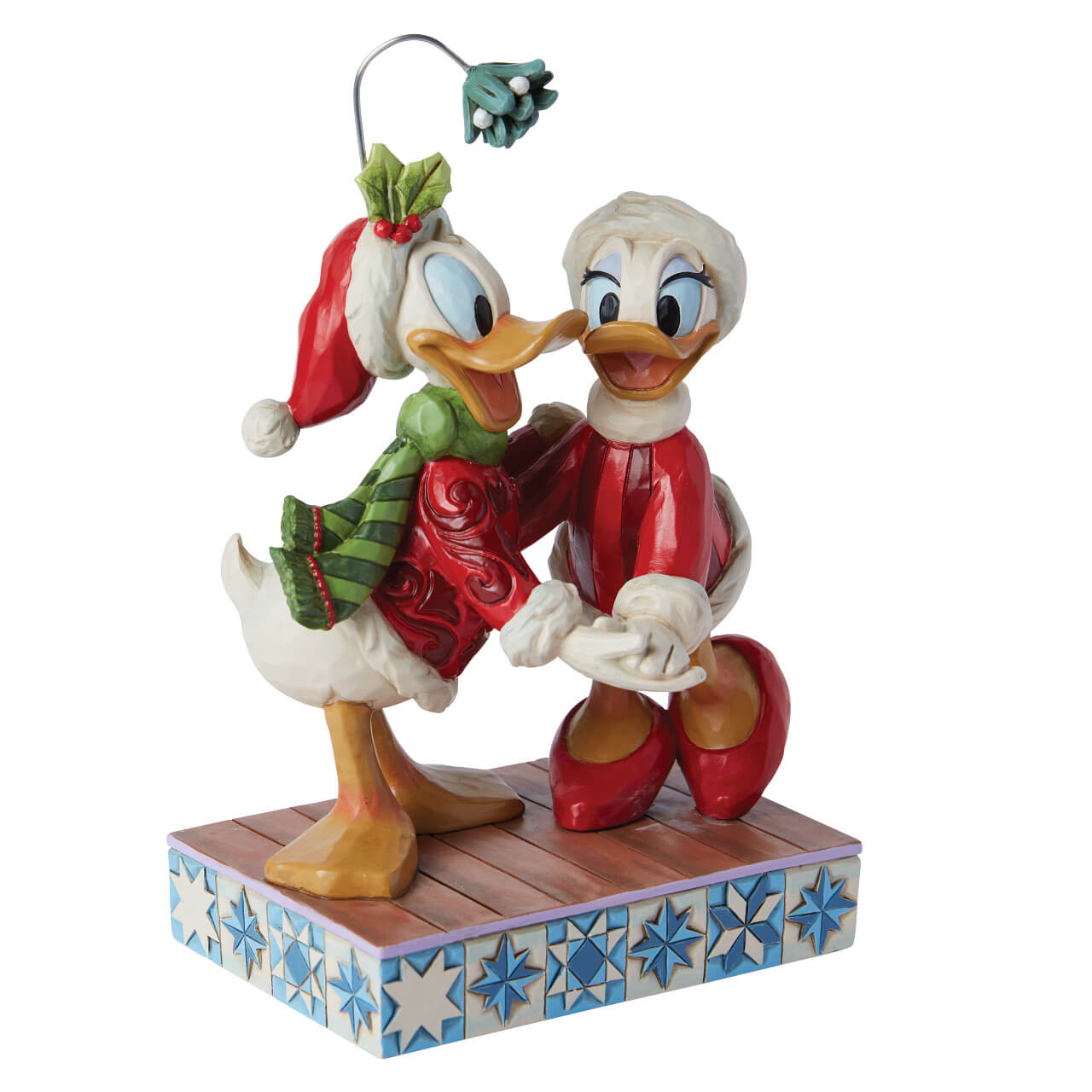 Donald Duck and Daisy Duck unter dem Mistelzweig Merry Mistletoe (DISNEY TRADITIONS) Weihnachtsfigur