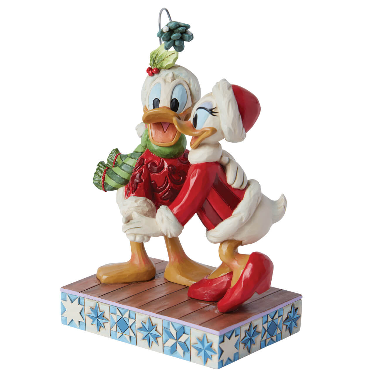 Donald Duck and Daisy Duck unter dem Mistelzweig Merry Mistletoe (DISNEY TRADITIONS) Weihnachtsfigur