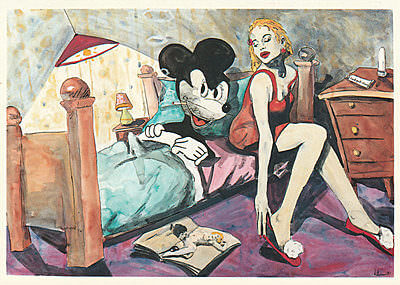 Postkarte Detlef Kellermann: Mickey Amore