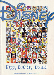 Katalog DisneyStore.com [Sommer 2004] Happy Birthday, Donald!
