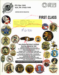 Hakes Americana & Collectibles Catalogue # 161 (2000)