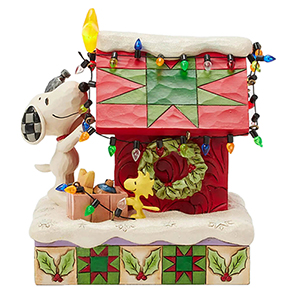 Snoopys Hundehütte Preiswürdige Weihnachten (PEANUTS BY JIM SHORE) Figur