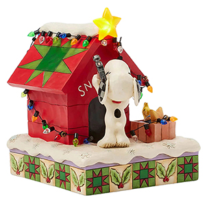 Snoopys Hundehütte Preiswürdige Weihnachten (PEANUTS BY JIM SHORE) Figur