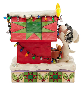 Snoopys Hundehütte Preiswürdige Weihnachten (PEANUTS BY JIM SHORE) Figur