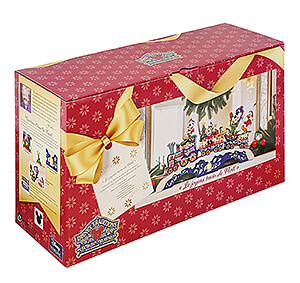 Micky & Freunde: "Weihnachtsstimmung auf Schienen" Spieluhr-Zug mit LED (DISNEY TRADITIONS) Figur