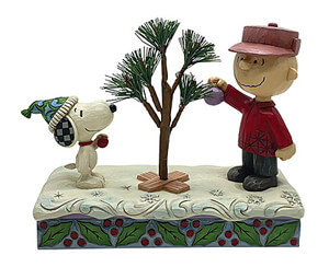 Snoopy & Charlie Brown mit Weihnachtsbaum (PEANUTS BY JIM SHORE) Figur