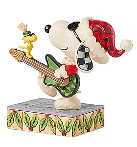 Snoopy & Woodstock Weihnachts-Rock Rock n Roll Duo (PEANUTS BY JIM SHORE) Figur