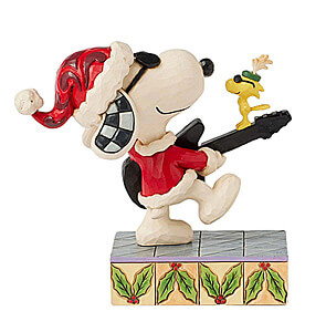 Snoopy & Woodstock Weihnachts-Rock Rock n Roll Duo (PEANUTS BY JIM SHORE) Figur