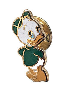 Anstecker Neffe Duck / grün