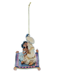 Aladdin and Jasmine Hanging Ornament (DISNEY TRADITIONS) Figurine