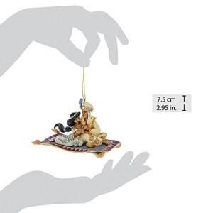 Aladdin and Jasmine Hanging Ornament (DISNEY TRADITIONS) Figurine