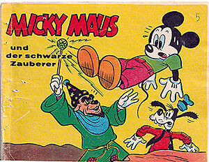 Micky Maus Beilagenstreifen Micky Maus und der schwarze Zauberer. 10 Streifen, komplett (Z: 2)