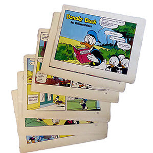 Micky Maus Beilagenstreifen "Donald Duck - Der Millionenfelsen". 10 Streifen, komplett (Z: 2+)