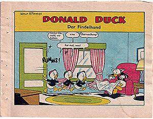 Micky Maus Beilagenstreifen "Donald Duck - Der Findelhund". 6 Streifen, komplett (Z: 2)