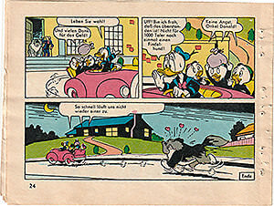 Micky Maus Beilagenstreifen Donald Duck - Der Findelhund. 6 Streifen, komplett (Z: 2)