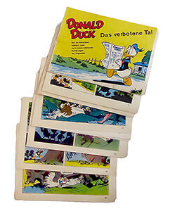 Micky Maus insert strips "Donald Duck - Das verbotene Tal". 13 strips, complete (Grade: 2)