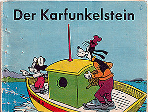 Micky Maus Beilagenstreifen "Der Karfunkelstein". 8 Streifen, komplett (Z: 2-)