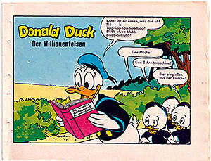 Micky Maus Beilagenstreifen "Donald Duck - Der Millionenfelsen". 10 Streifen, komplett (Z: 2)