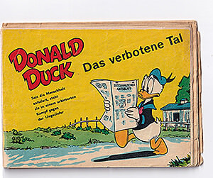 Micky Maus Beilagenstreifen "Donald Duck - Das verbotene Tal". 13 Streifen, komplett (Z: 3+)