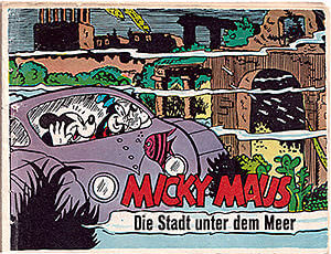 Micky Maus Beilagenstreifen "Micky Maus - Die Stadt unter dem Meer". 10 Streifen, komplett (Z: 2)
