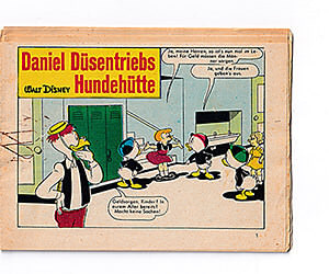 Micky Maus Beilagenstreifen Daniel Düsentriebs Hundehütte. 6 Streifen, komplett (Z: 2)